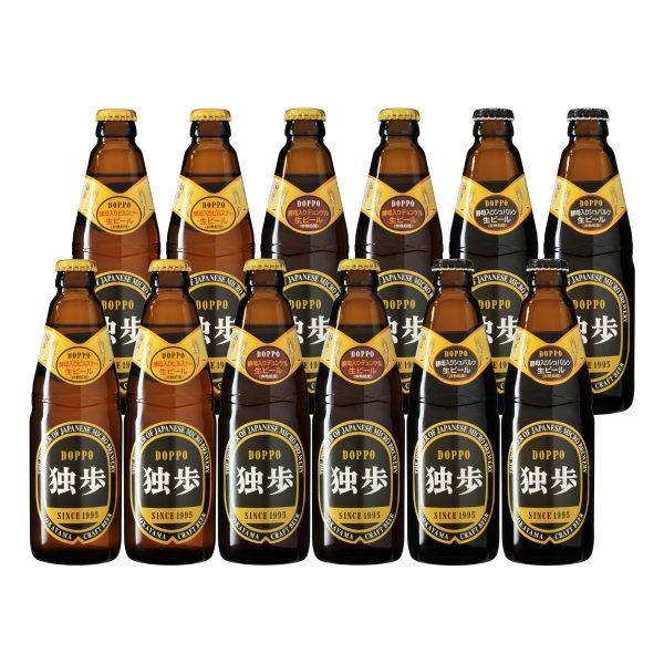 地ビール独歩 ピルスナー・デュンケル・シュバルツ12本セット MBH-12A（クール便指定）