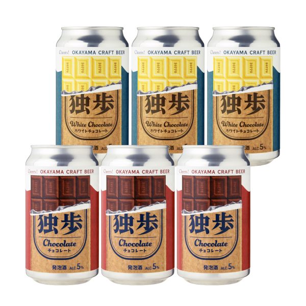 チョコレート独歩・ホワイトチョコレート独歩6缶セット CWK-6C