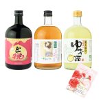 母の日ギフト　梅酒・ゆず酒・桃酒飲み比べセット DSY-54 メッセージカード付き（送料込み）