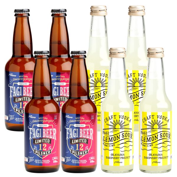 FAGI BEER ファジビール ピルスナー・FAGI LEMON SOUR ファジレモンサワー8本セット FGBL-8C