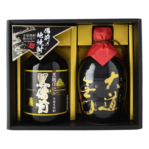本格米焼酎 黒備前・本格麦焼酎 大道無門2本セット SMK-36