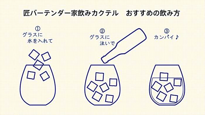 匠バーテンダー家飲みカクテル おすすめの飲み方